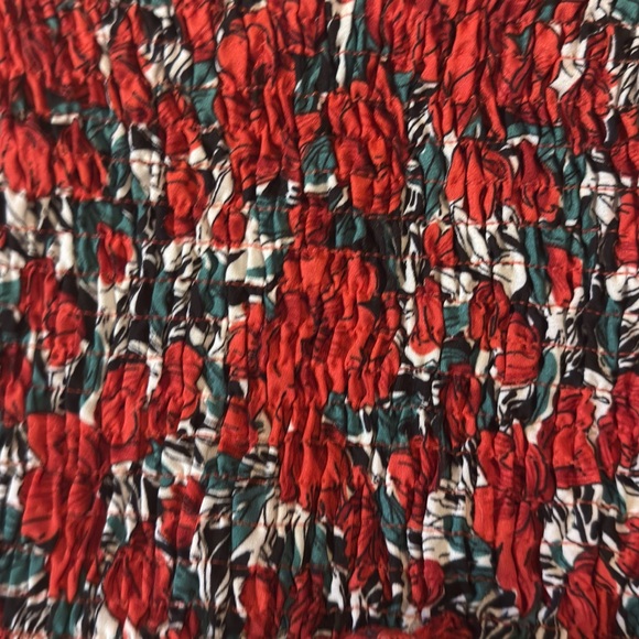 Floral Smocked Two-Piece Maxi Dress Set | Cottagecore Boho Summer Aesthetic | L - Picture 4 of 8